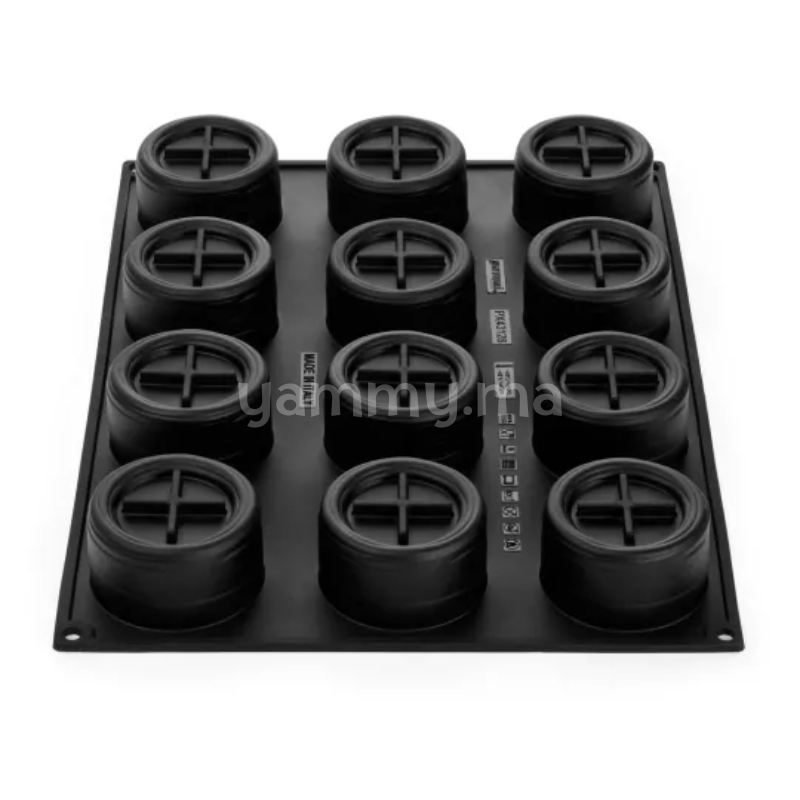 Moule Silicone Line Ø 7.3 x H 4 cm (x12) "PX43128" – Pavoni