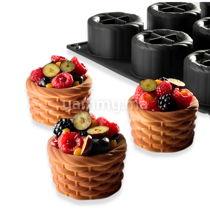 Moule Silicone Panier Ø 7.4 x H 4.5 cm (x12) "PX43127" – Pavoni