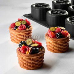Moule Silicone Panier Ø 7.4 x H 4.5 cm (x12) "PX43127" – Pavoni