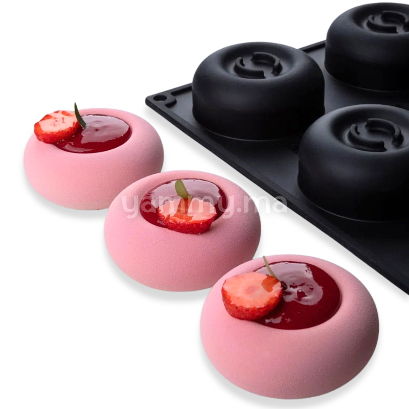 Moule Silicone Rond C'est la Vie Ø 7.4 x H 3 cm (x12) "PX43122" – Pavoni
