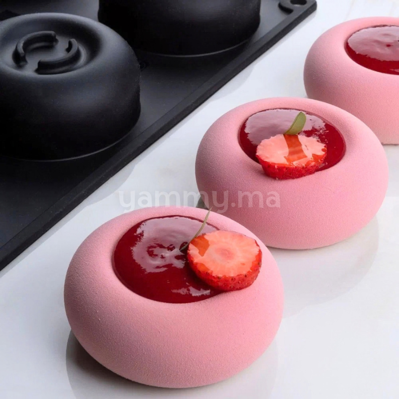 Moule Silicone Rond C'est la Vie Ø 7.4 x H 3 cm (x12) "PX43122" – Pavoni