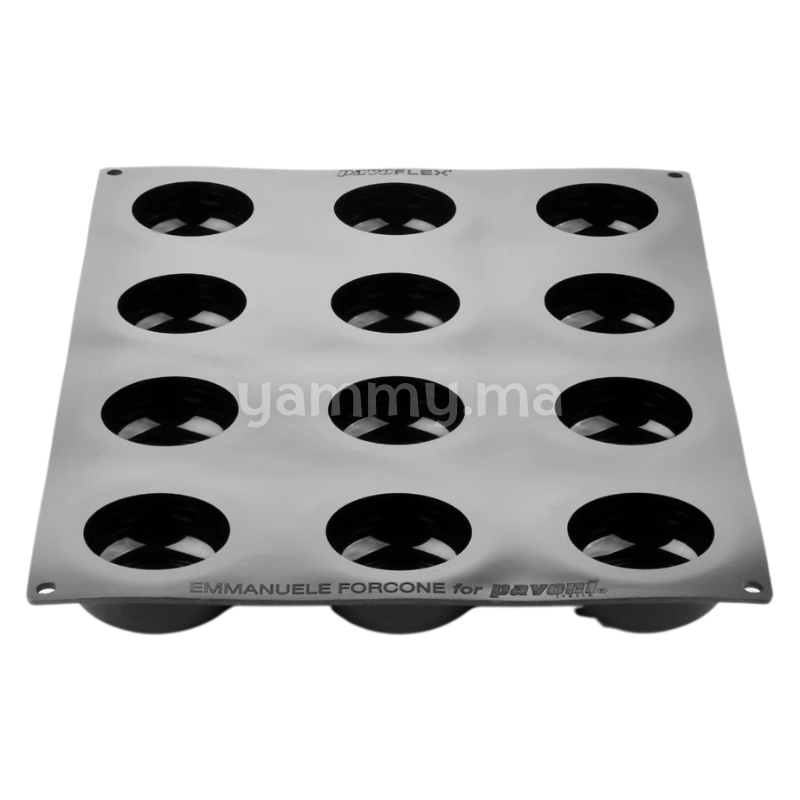 Moule Silicone Rond C'est la Vie Ø 7.4 x H 3 cm (x12) "PX43122" – Pavoni