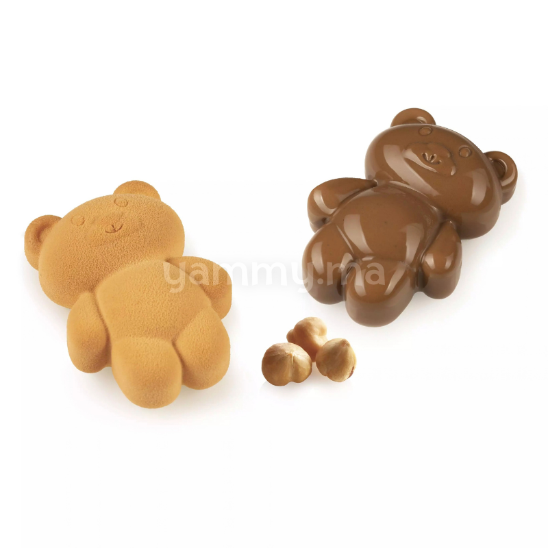 Moule Silicone Ours en Peluche "Teddy Bear" 68 ml 7.9 cm (x8) - Silikomart