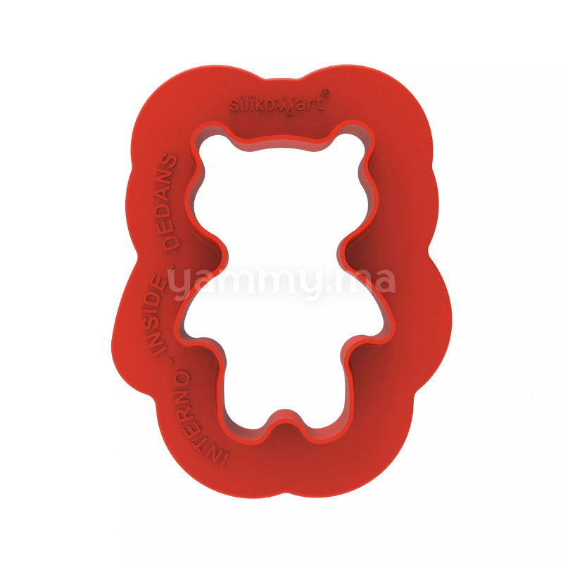 Moule Silicone Ours en Peluche "Teddy Bear" 68 ml 7.9 cm (x8) - Silikomart