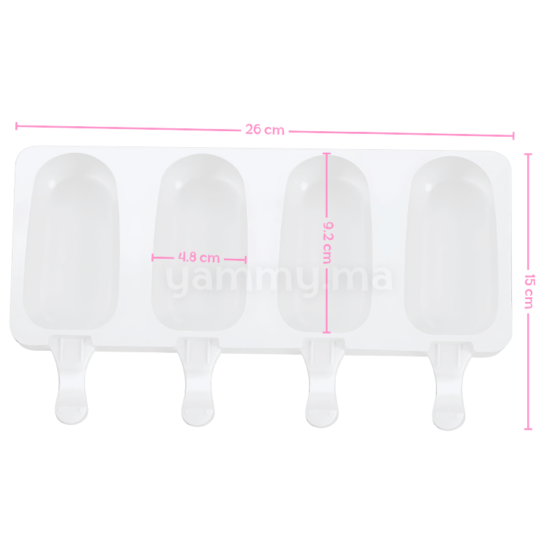 Moule Silicone à 4 Glaces Classique Magnum