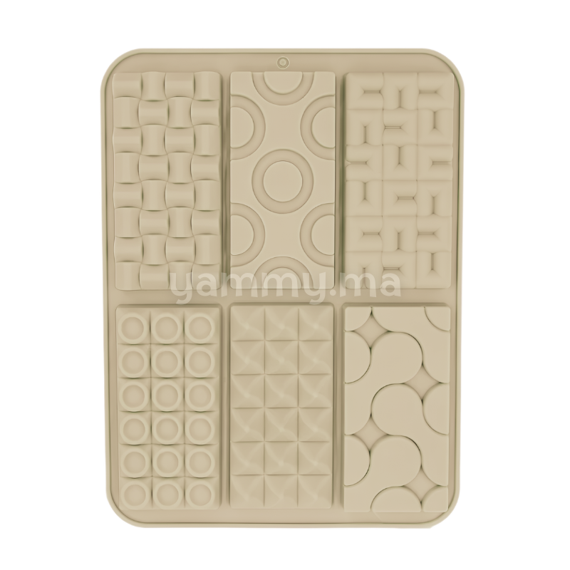 Moule Silicone 6 Tablettes Bricks 4.3 x 8.5 cm