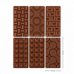 Moule Silicone 6 Tablettes Bricks 4.3 x 8.5 cm