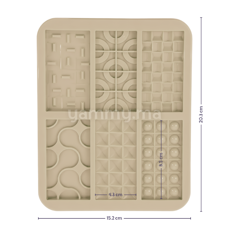 Moule Silicone 6 Tablettes Bricks 4.3 x 8.5 cm