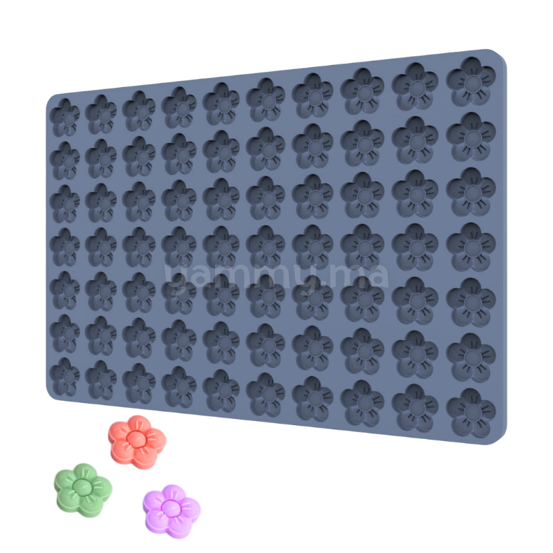 Moule Silicone Mini Fleur Blossom Ø 2.5 cm (x70)