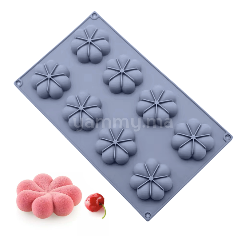 Moule Silicone Blossom Ø 5 cm (x8)