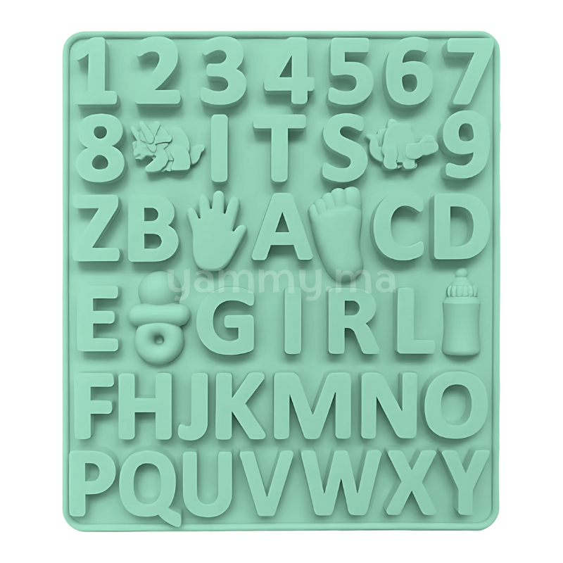 Moule Silicone Lettres et Chiffres