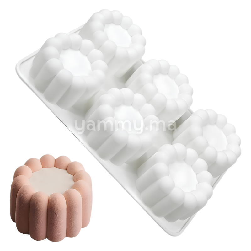 Moule Silicone Rond Charlotte Ø 6.5 cm (x6)