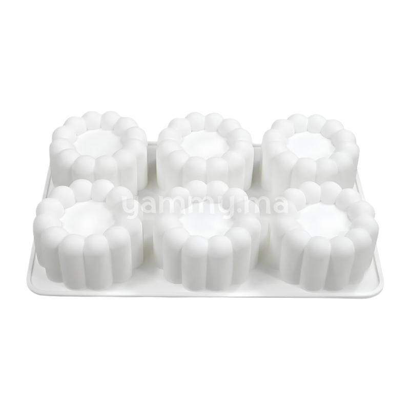 Moule Silicone Rond Charlotte Ø 6.5 cm (x6)
