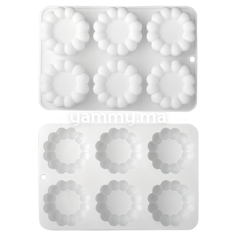 Moule Silicone Rond Charlotte Ø 6.5 cm (x6)