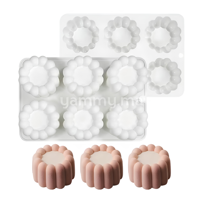 Moule Silicone Rond Charlotte Ø 6.5 cm (x6)