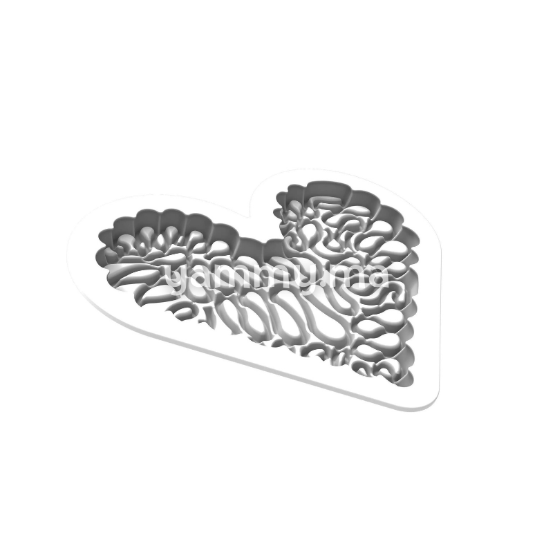 Moule en Silicone Niveau de Cœurs 580 ml - Silikomart