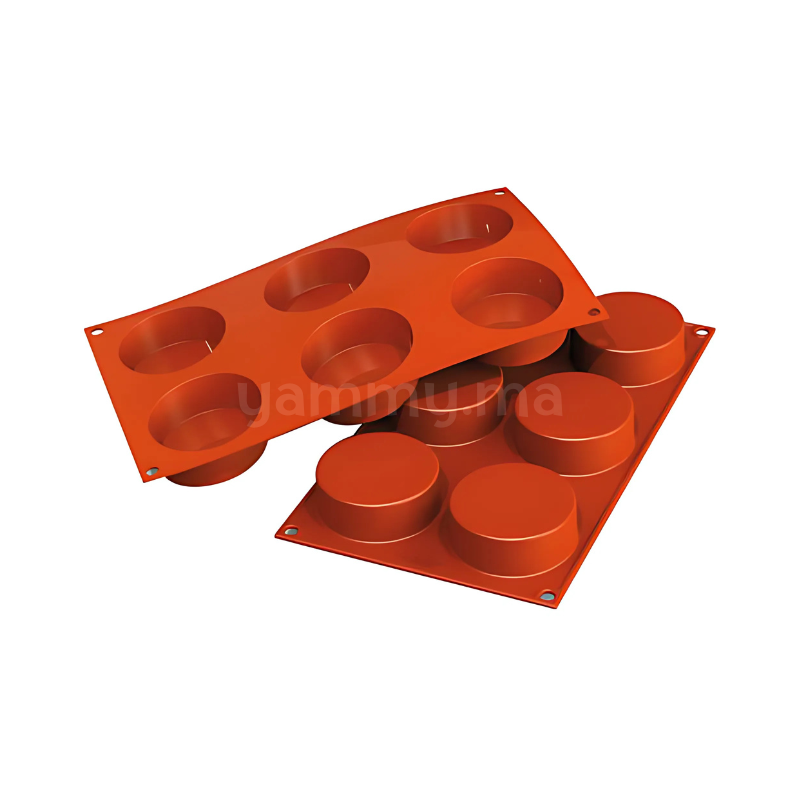 Moule Silicone 6 Cylindres "SF205" - Silikomart