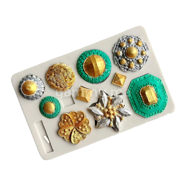 Moule Silicone Fioritures Nourriture Usage FPC Décoration en Pâte à