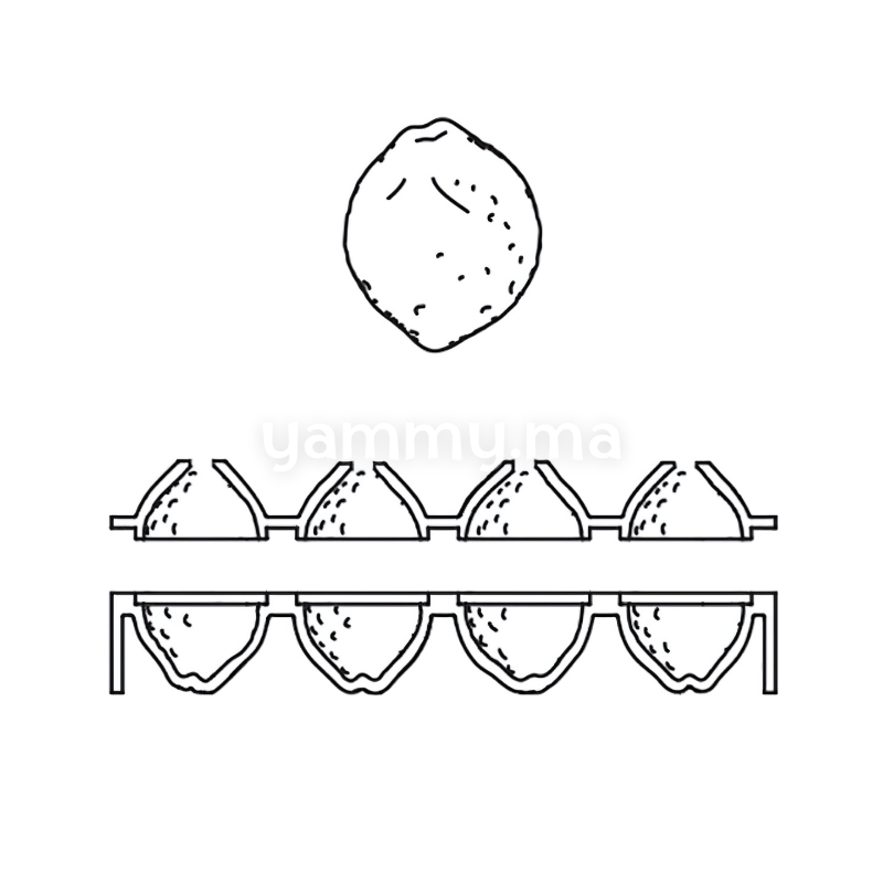 Moule Silicone Citron 3D Ø 5.3 x H 7 cm "AF006" (x8) - Pavoni