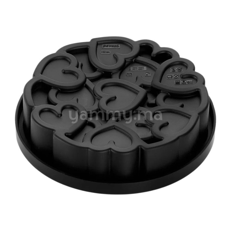 Moule Silicone Eros 2.0 Coeurs Ø 18 cm "KE099" - Pavoni