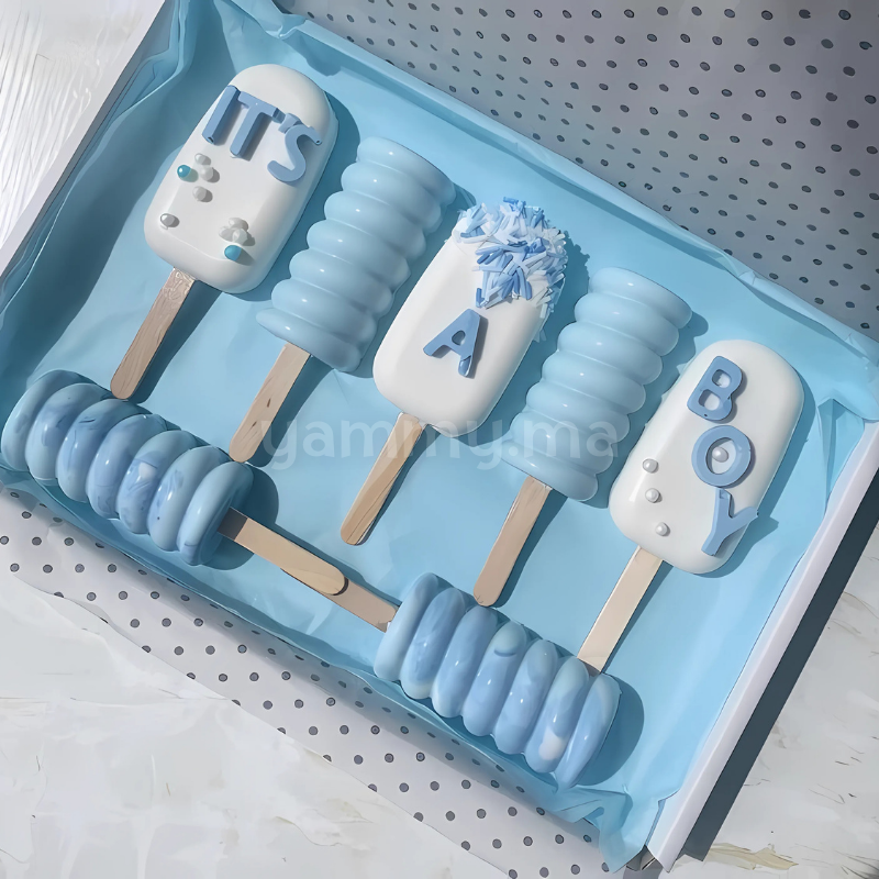 Moule Silicone à 8 Mini Glaces Magnum Classique