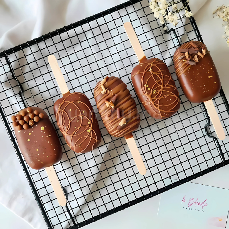 Moule Silicone à 8 Mini Glaces Magnum Classique