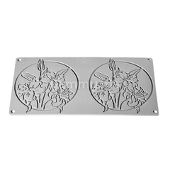 Moule Silicone Décor Rond Floral Ø 14 cm (x2) "GG075" - Pavoni