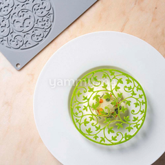 Moule Silicone Décor Rond Jardin Ø 14 cm (x2) "GG074" - Pavoni
