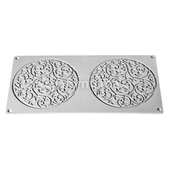Moule Silicone Décor Rond Jardin Ø 14 cm (x2) "GG074" - Pavoni