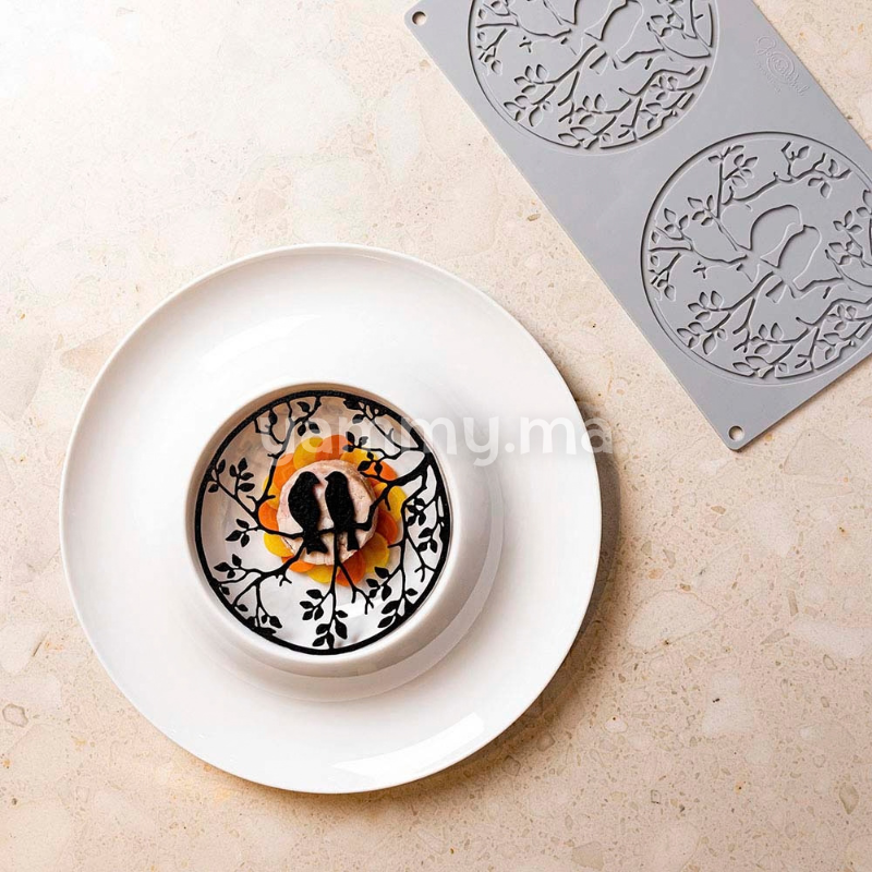 Moule Silicone Décor Rond Me & You Ø 14 cm (x2) "GG072" - Pavoni