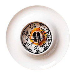 Moule Silicone Décor Rond Me & You Ø 14 cm (x2) "GG072" - Pavoni