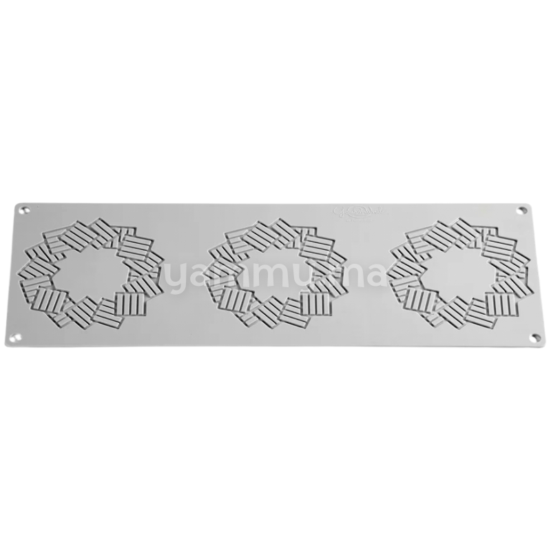 Moule Silicone Décor Rond Mosaïque Ø 11.5 cm (x3) "GG059" - Pavoni