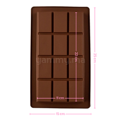 Moule Silicone Grand Tablette Chocolat Dubai 11x22cm