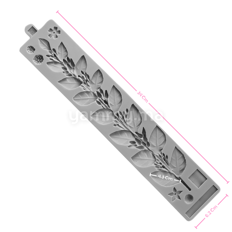 Moule Silicone Guirlande de Fleurs
