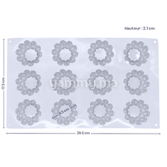 Moule Silicone Nuage Ø 4.5 cm (x12)