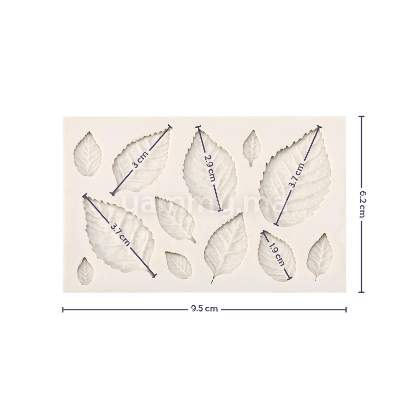 Moule Silicone 12 Feuilles de Rose