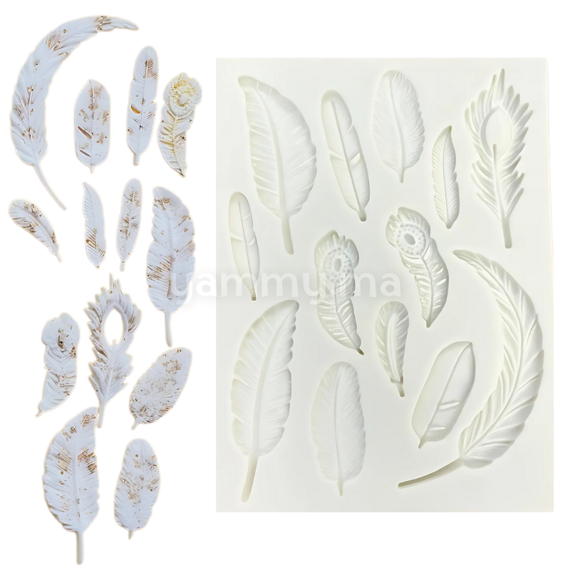 Moule Silicone 13 Plumes
