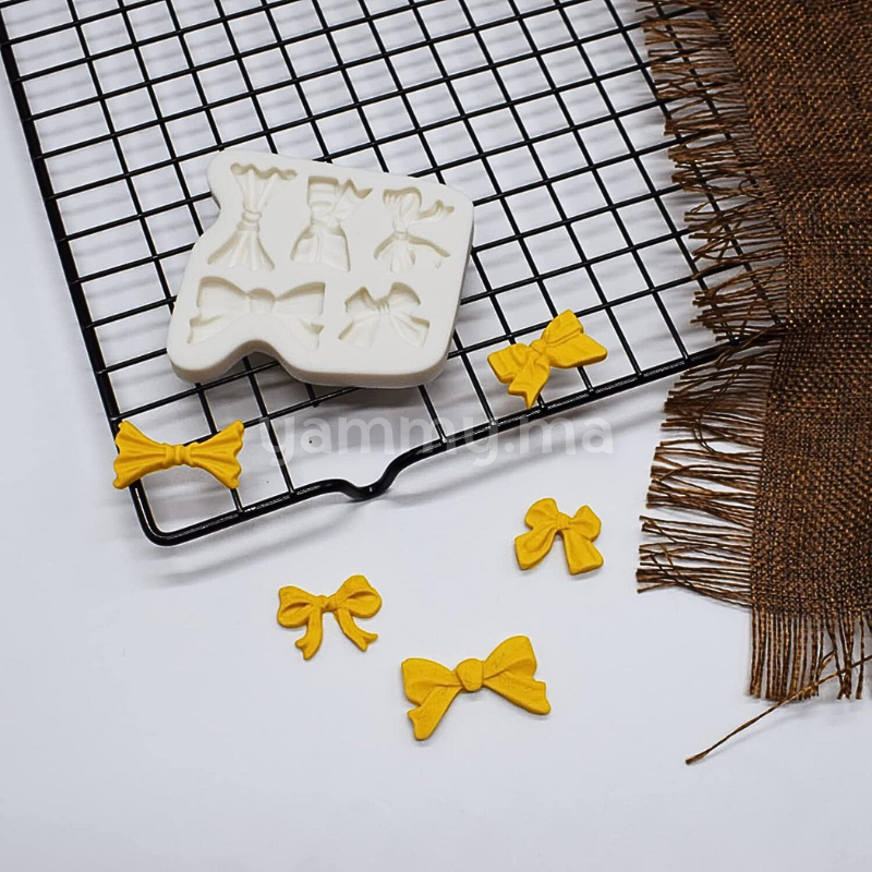 Moule Silicone 5 Noeuds Papillons