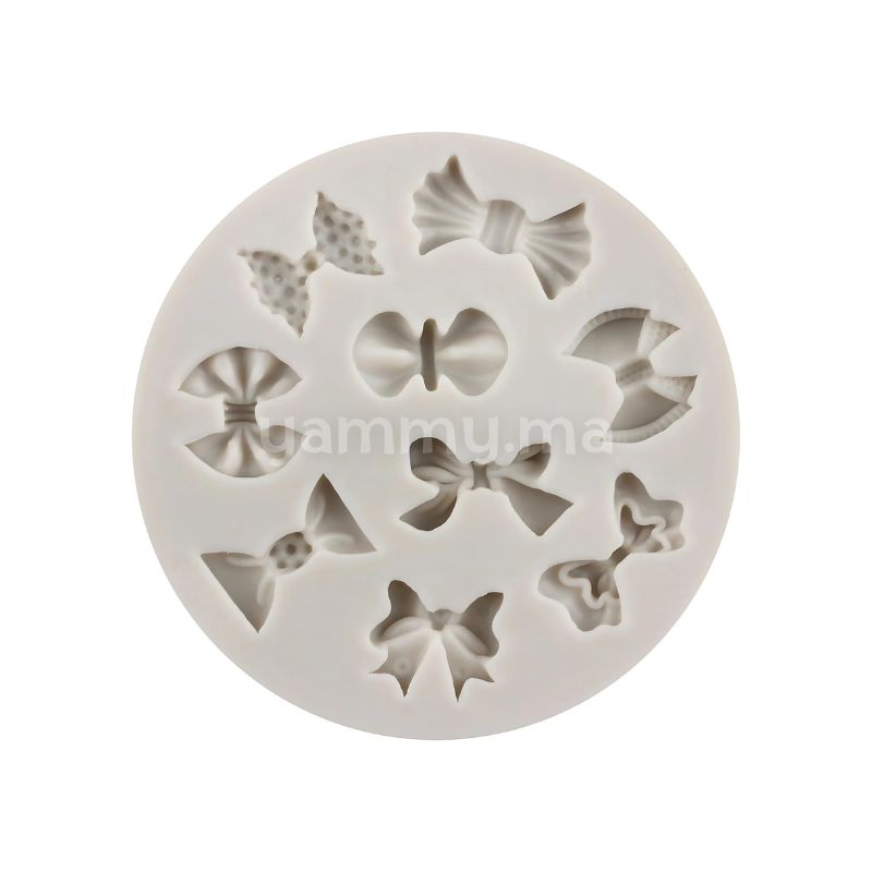 Moule Silicone 9 Mini Noeuds Papillon