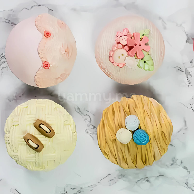 Moule Silicone 5 Fleurs et 10 Boutons