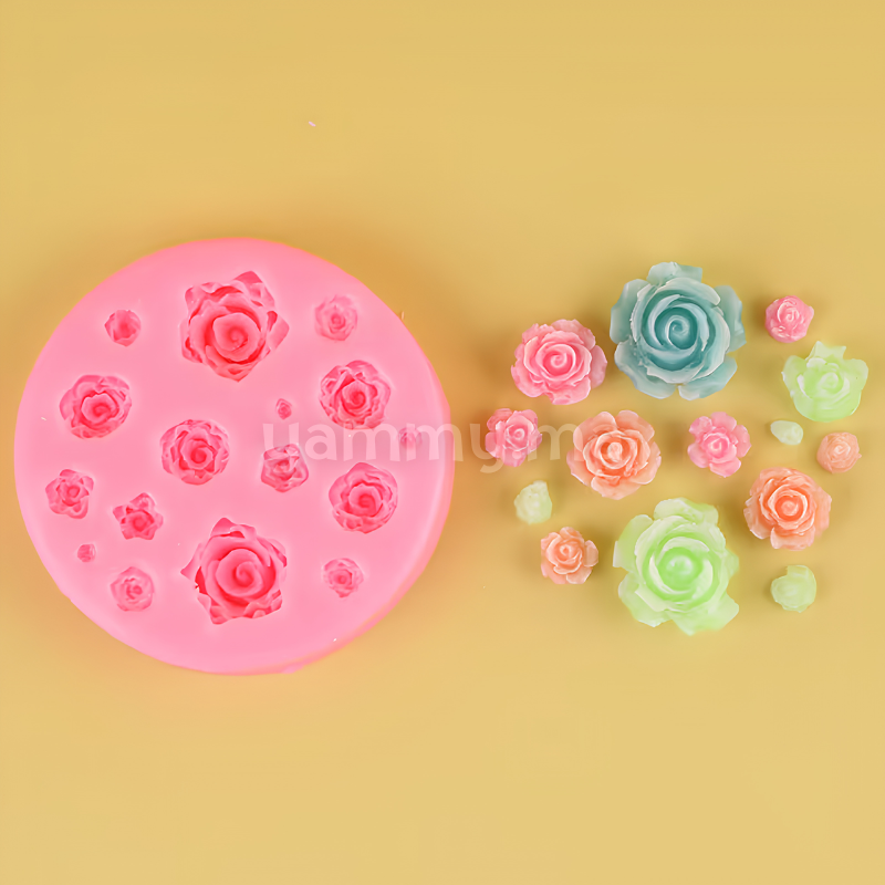 Moule Silicone 16 Roses