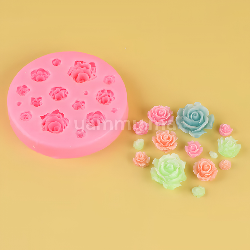 Moule Silicone 16 Roses