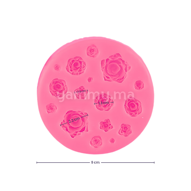 Moule Silicone 16 Roses