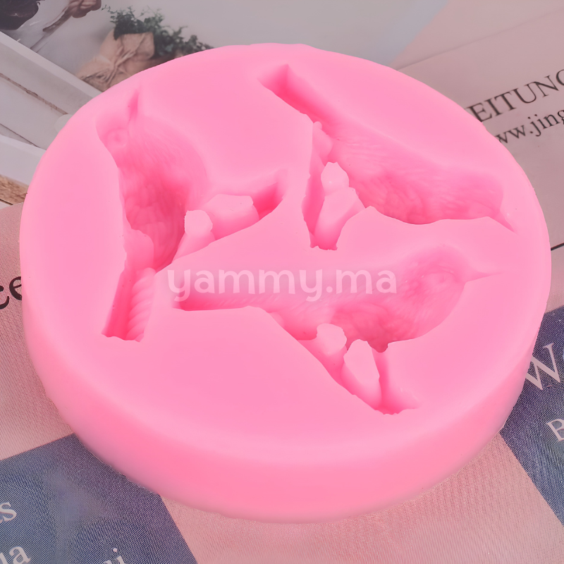 Moule Silicone 3 Oiseaux