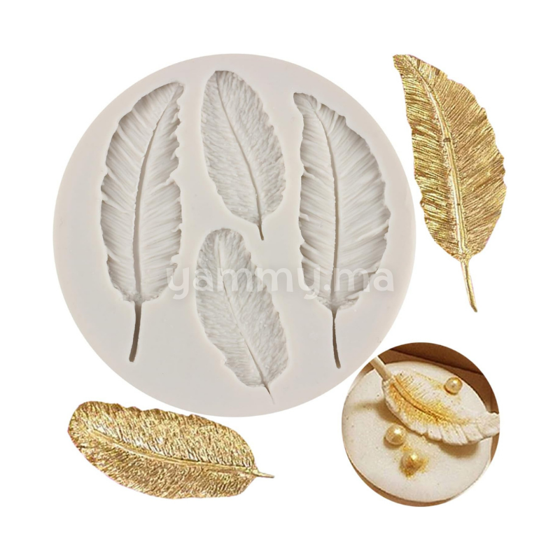 Moule Silicone 4 Plumes