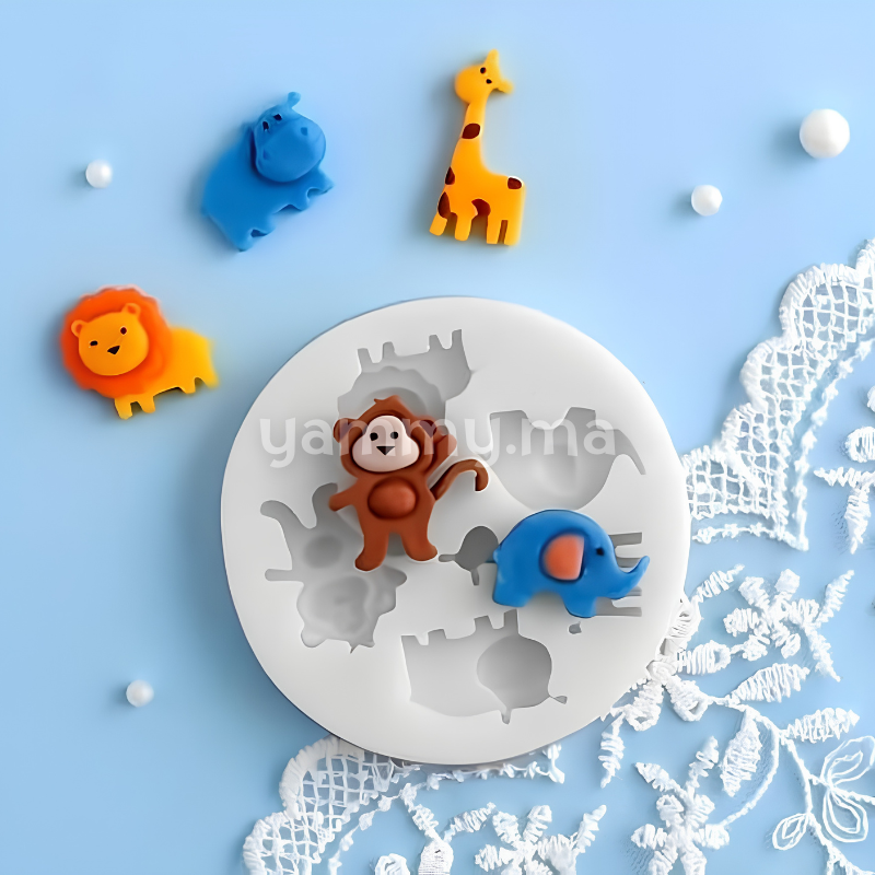 Moule Silicone 5 Animales
