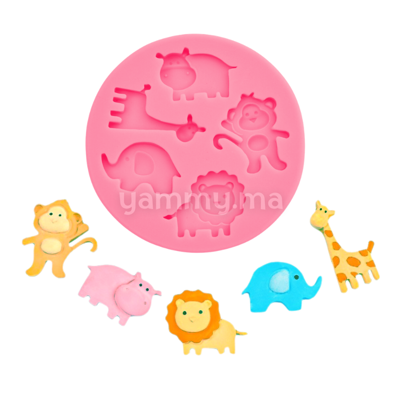 Moule Silicone 5 Animales