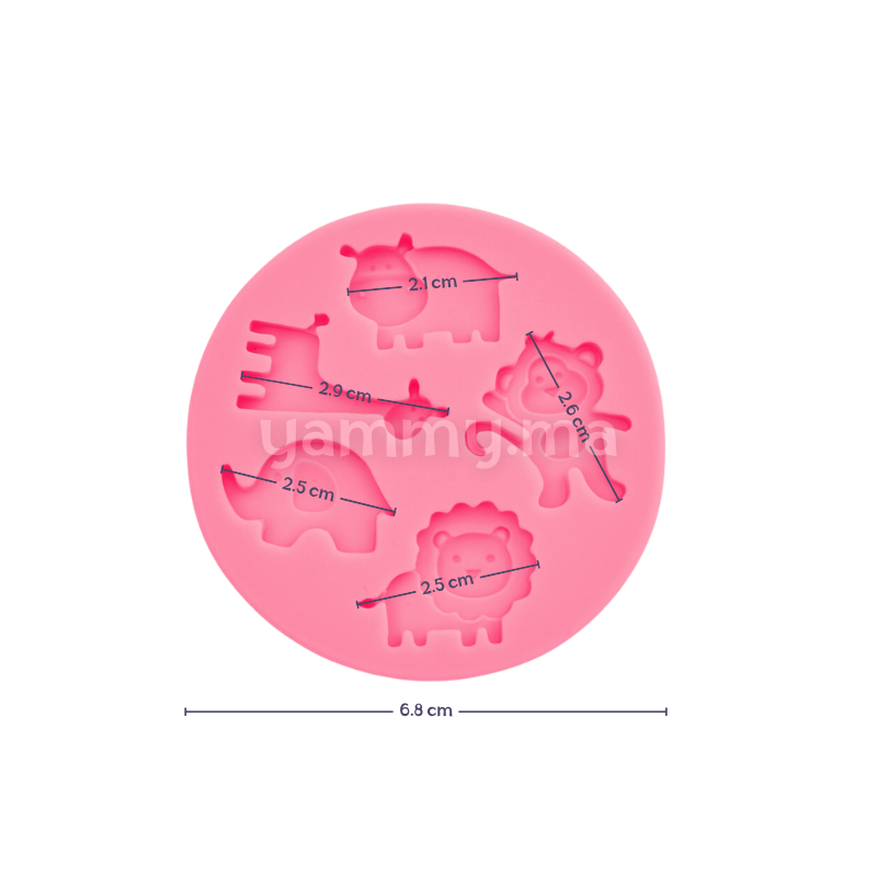 Moule Silicone 5 Animales