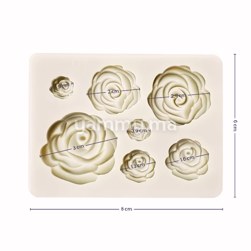 Moule Silicone 7 Roses