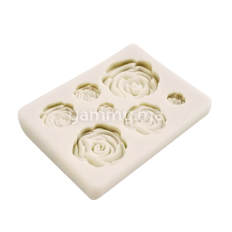 Moule Silicone 7 Roses